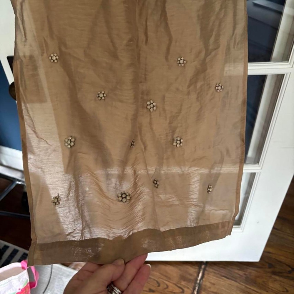 H&M Edition Sheer Embellished Skirt SZ 2 - Picture 4 of 8